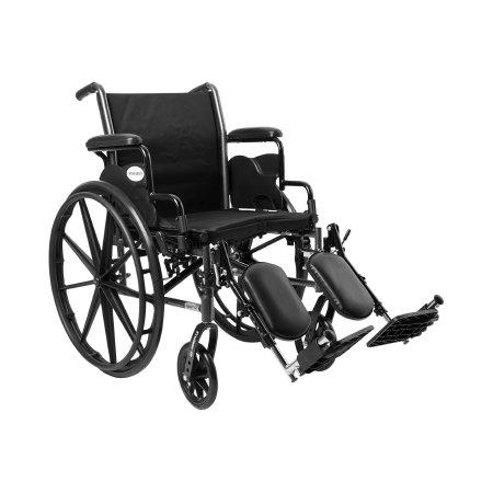Wheelchair Lightweight  McKesson Dual Axle Drive Medical  K318DDA-ELR