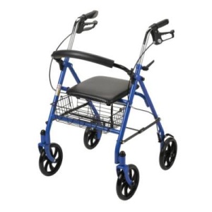 4 Wheel Rollator McKesson Durable Steel 7 1/2-inch Wheel