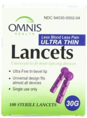 Embrace (Omnis) Blood Glucose Sterile Lancets 100ct - RxPro Medical Supply