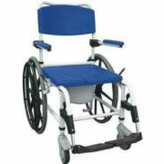 Drive Medical Rehab Shower Commode Mobile Chair 24" Rear Wheels