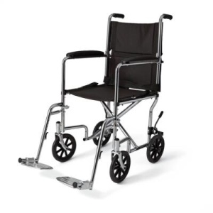 Transport Chair Medline Basic Steel with 8" Wheels