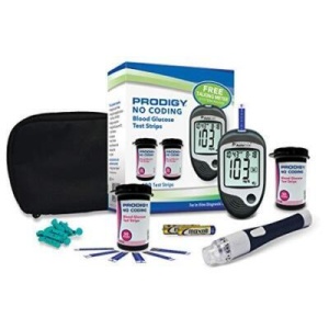 Prodigy  AutoCode Blood Glucose Meter Bundle + 50 Test Strips